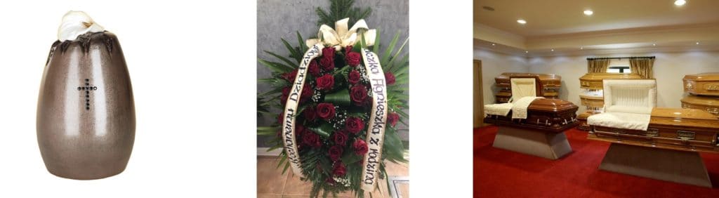 urny kwiaty trumny w ofercie zakladu pogrzebowego nadzieja