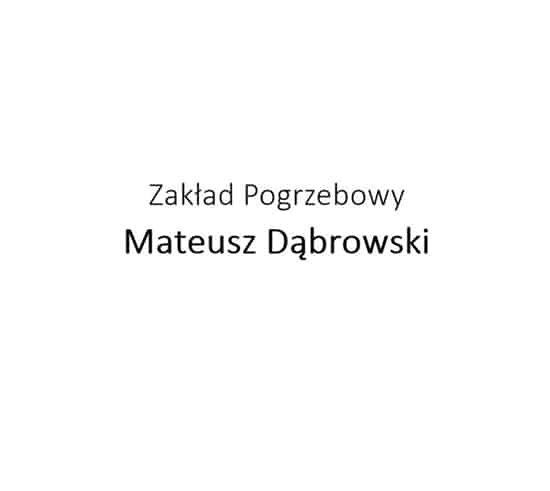 logo dom pogrzebowy sokółka mateusz dąbrowski