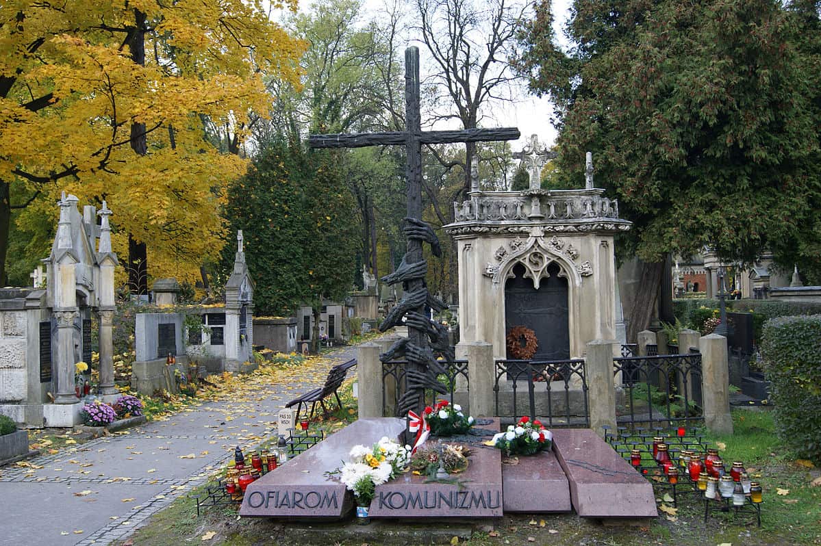 Pomnik ku pamięci ofiar komunizmu cmentarz rakowicki kraków