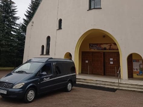Karawan zakładu pogrzebowego orszak w Libiążu