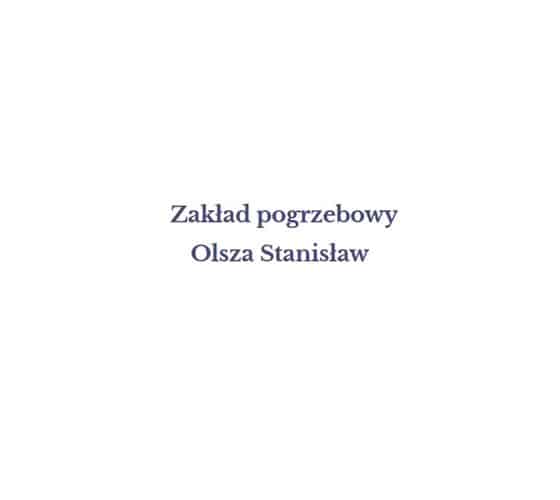 Logo Zakładu Pogrzebowego Olsza Stanisław