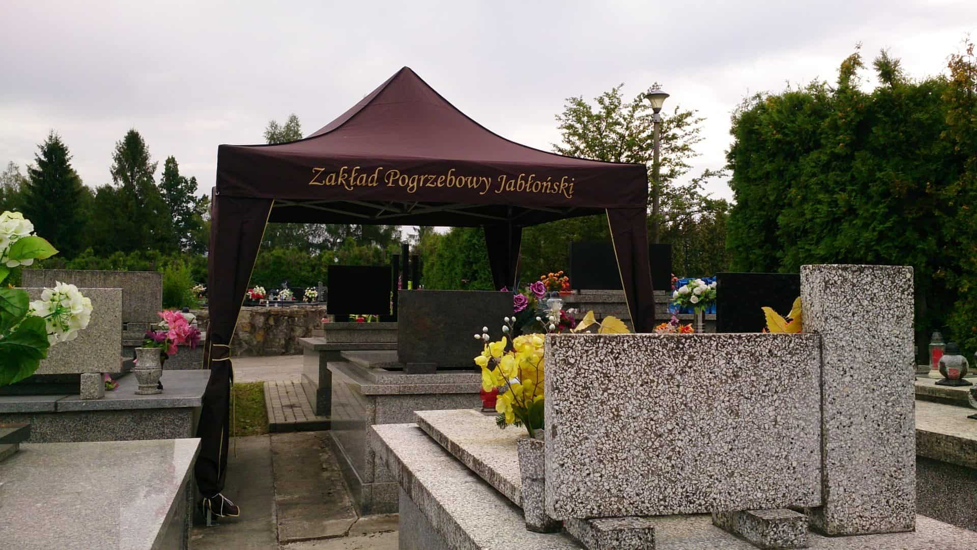 namiot pogrzebowy Zakład Pogrzebowy Jabłoński