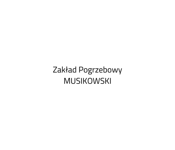 Zakład Pogrzebowy Musikowski Radzyń Podlaski Logo