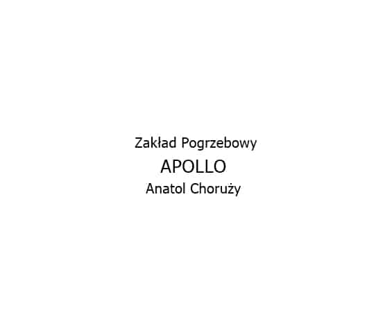 Zakład Pogrzebowy Apollo Anatol Choruży - logo